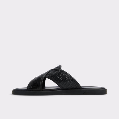 Olino Open Black Men's Slides - Slide sandal | Aldo