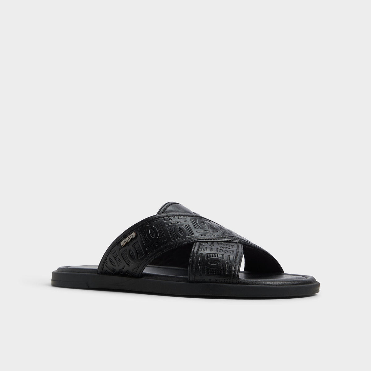 Olino Open Black Men's Slides - Slide sandal | Aldo