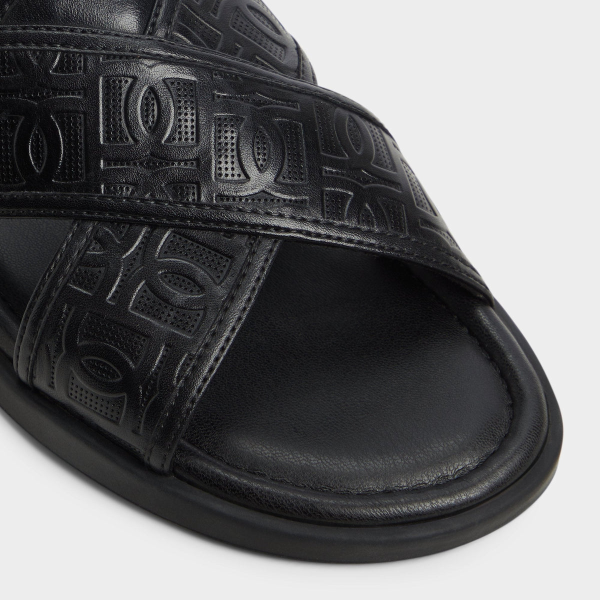 Olino Open Black Men's Slides - Slide sandal | Aldo