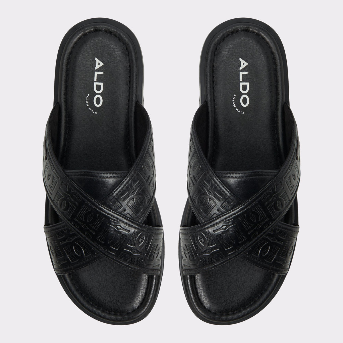 Olino Open Black Men's Slides - Slide sandal | Aldo