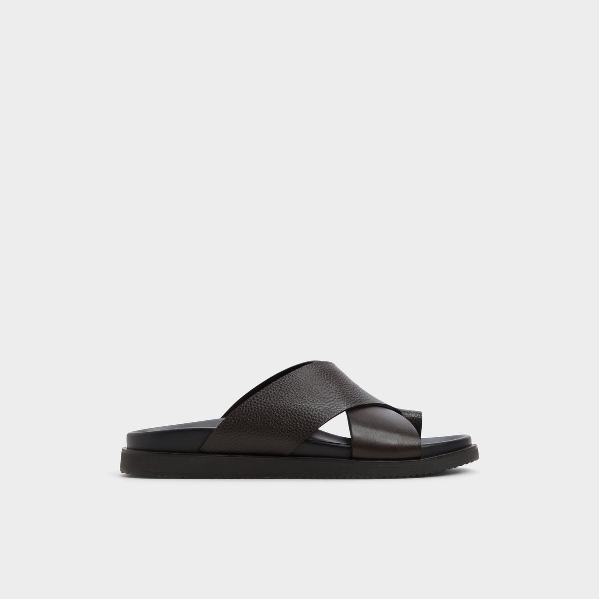 Darley Dark Brown Men's Sandals & Slides - Strappy flat sandal | Aldo