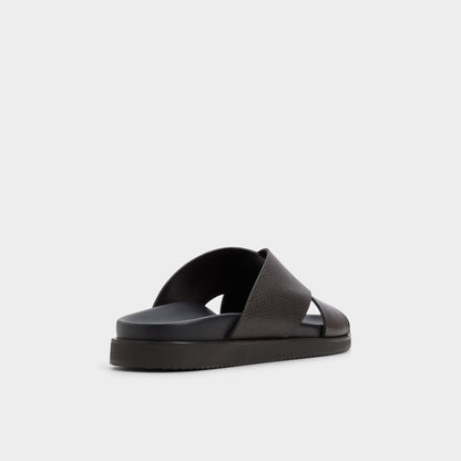 Darley Dark Brown Men's Sandals & Slides - Strappy flat sandal | Aldo