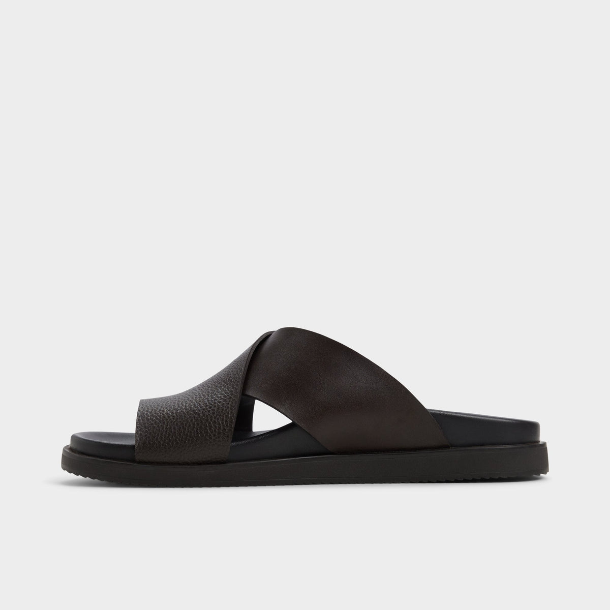 Darley Dark Brown Men's Sandals & Slides - Strappy flat sandal | Aldo