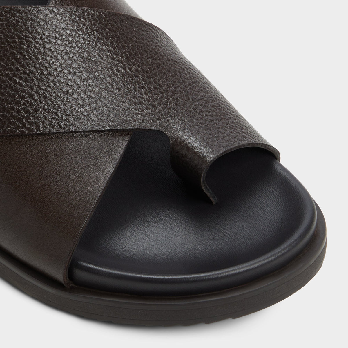Darley Dark Brown Men's Sandals & Slides - Strappy flat sandal | Aldo