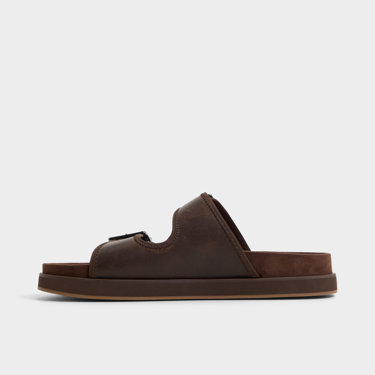 Sunnyside Dark Brown Men's Slides - Slide sandal | Aldo