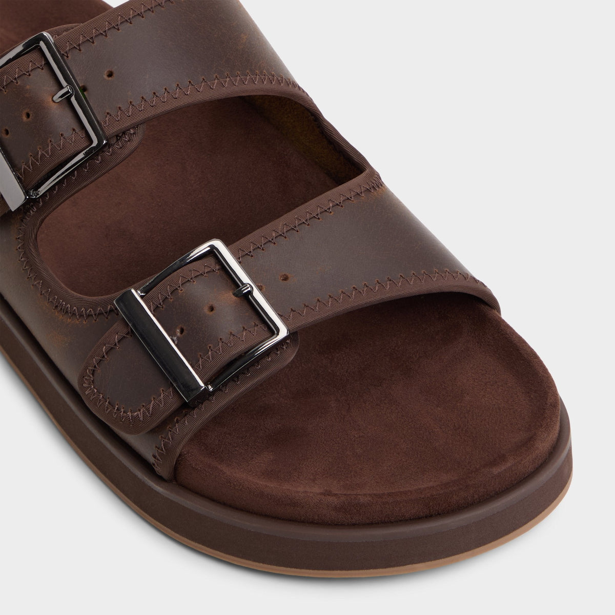 Sunnyside Dark Brown Men's Slides - Slide sandal | Aldo