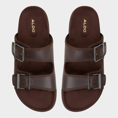 Sunnyside Dark Brown Men's Slides - Slide sandal | Aldo