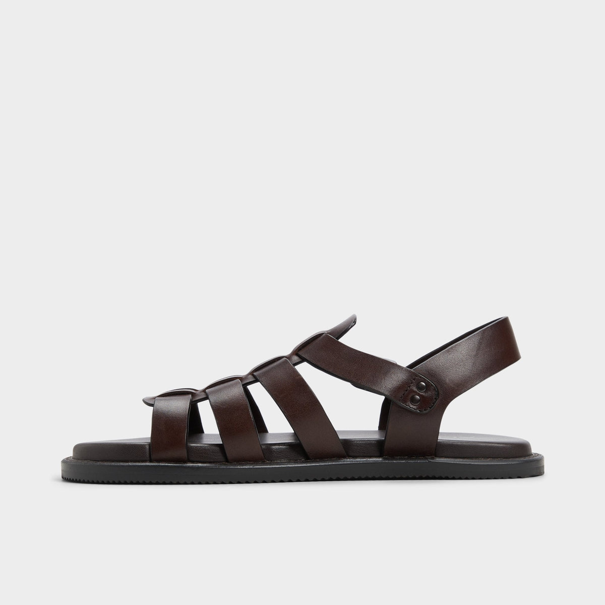 Warley Dark Brown Men's Sandals & Slides - Strappy flat sandal | Aldo