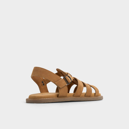 Warley Camel Men's Sandals & Slides - Strappy flat sandal | Aldo