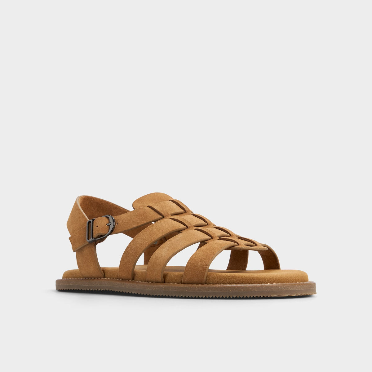 Warley Camel Men's Sandals & Slides - Strappy flat sandal | Aldo