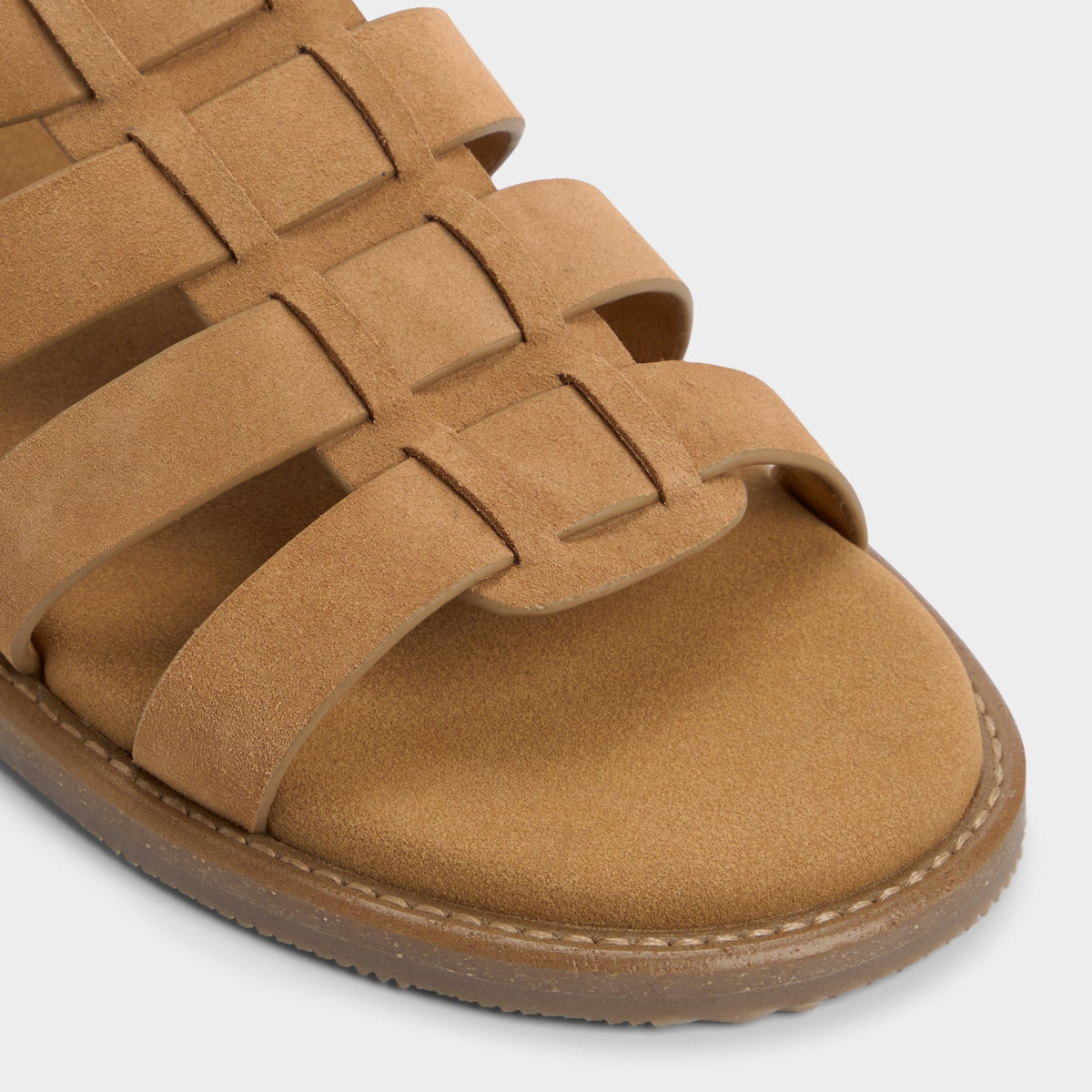 Warley Camel Men's Sandals & Slides - Strappy flat sandal | Aldo