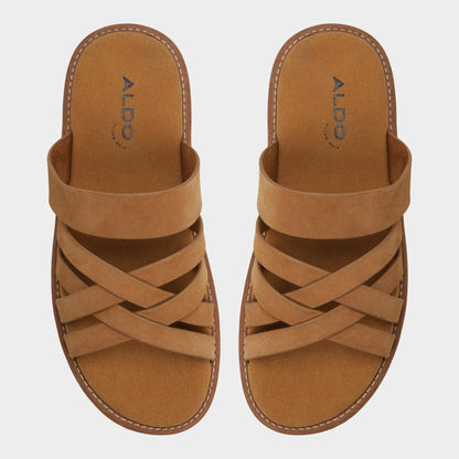 Haniff Camel Men's Sandals & Slides - Strappy flat sandal | Aldo