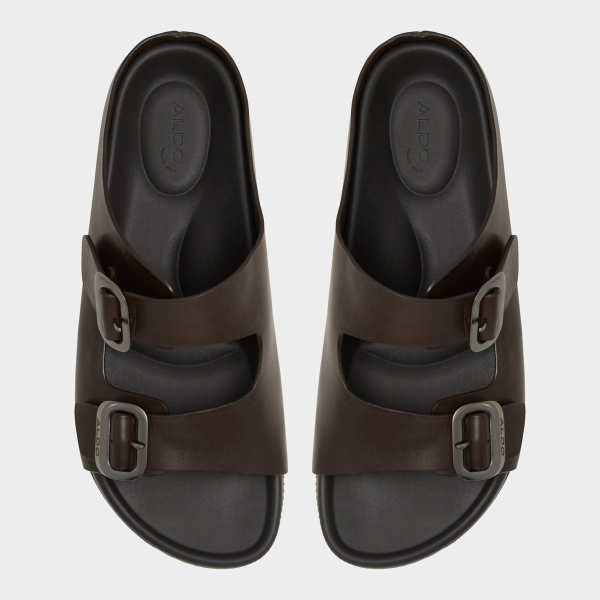 Kennebunk Dark Brown Men's Slides - Slide sandal | Aldo