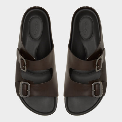 Kennebunk Dark Brown Men's Slides - Slide sandal | Aldo