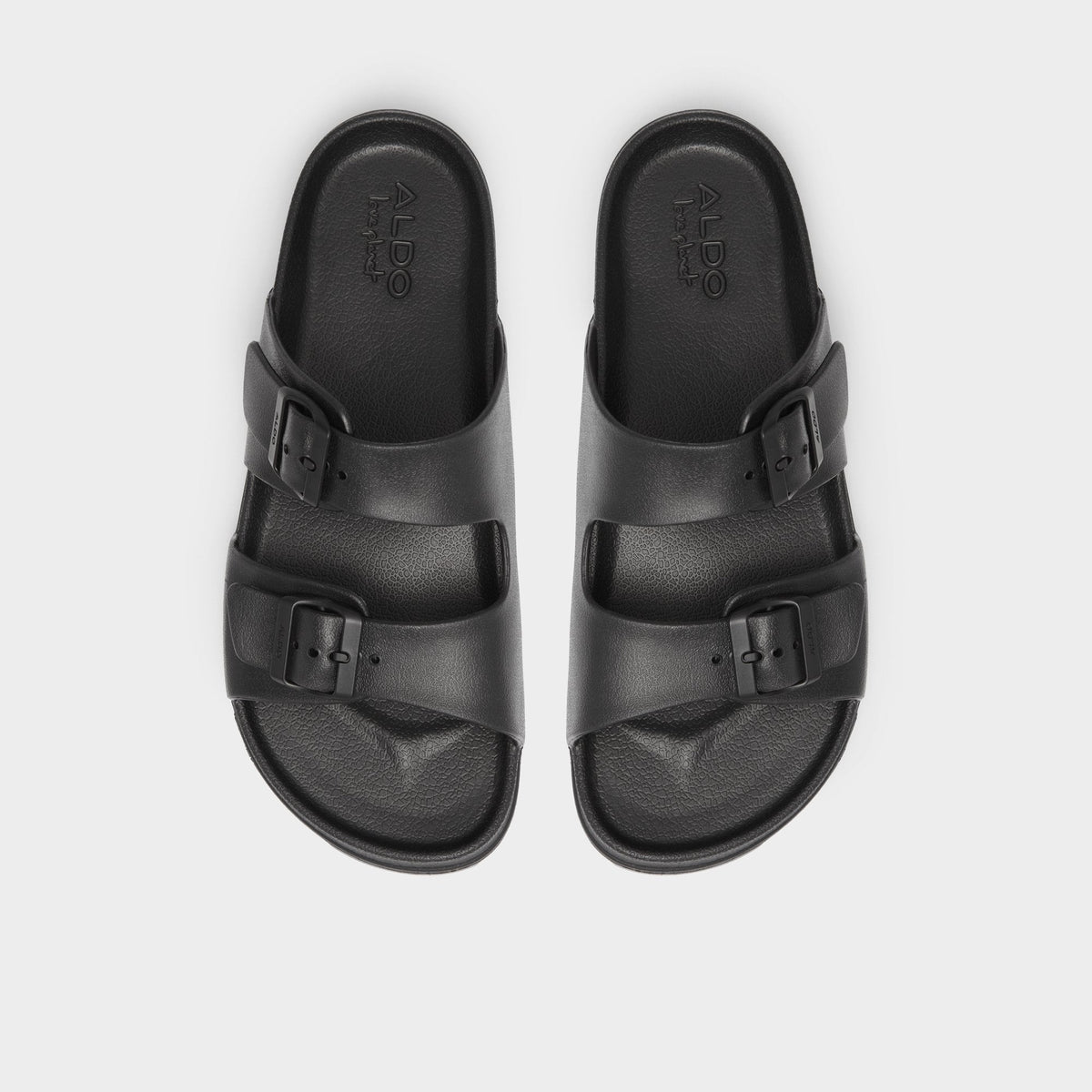 Hideo Black Men's Slides - Slide sandal | Aldo