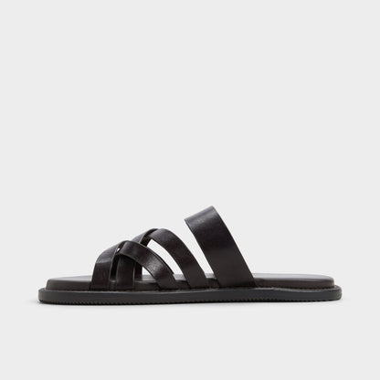 Haniff Brown Men's Sandals & Slides - Strappy flat sandal | Aldo