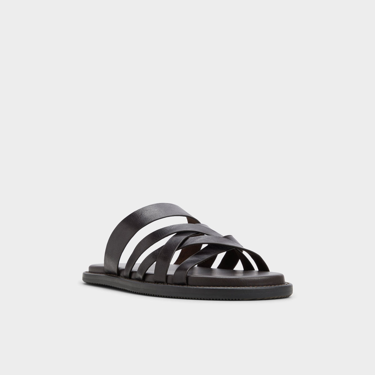 Haniff Brown Men's Sandals & Slides - Strappy flat sandal | Aldo