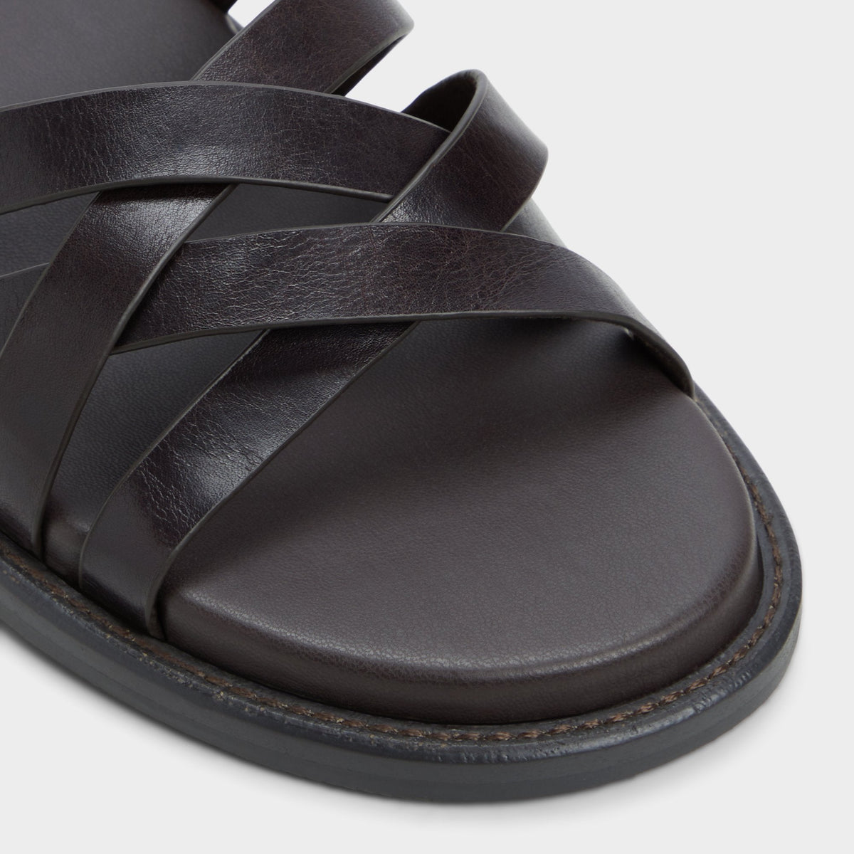Haniff Brown Men's Sandals & Slides - Strappy flat sandal | Aldo