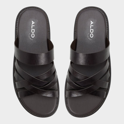 Haniff Brown Men's Sandals & Slides - Strappy flat sandal | Aldo