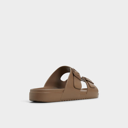 Hideo Light Brown Men's Slides - Slide sandal | Aldo