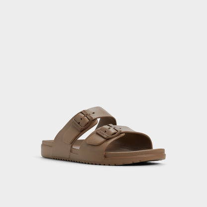 Hideo Light Brown Men's Slides - Slide sandal | Aldo