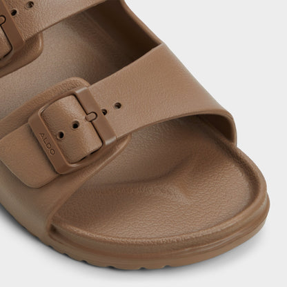 Hideo Light Brown Men's Slides - Slide sandal | Aldo