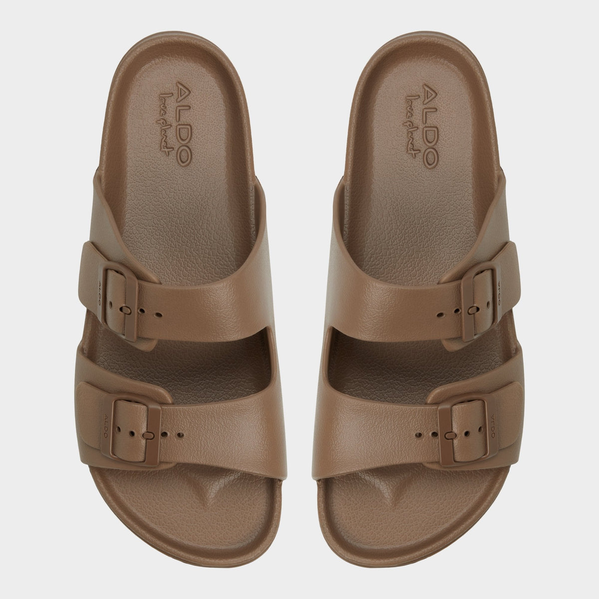 Hideo Light Brown Men's Slides - Slide sandal | Aldo