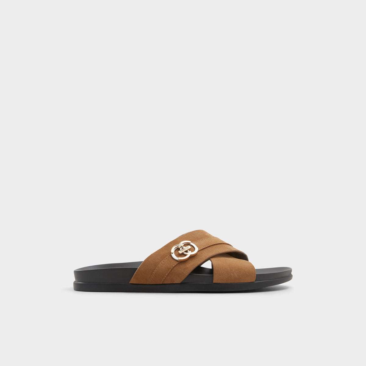 Delmar Open Brown Men's Slides - Slide sandal | Aldo