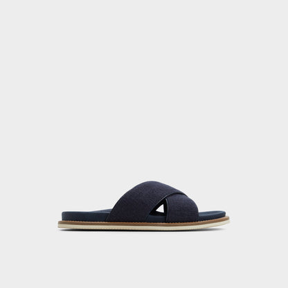 Marrin Navy Men's Slides - Slide sandal | Aldo