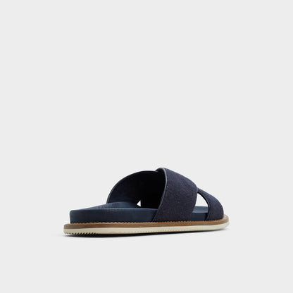 Marrin Navy Men's Slides - Slide sandal | Aldo