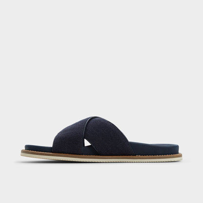 Marrin Navy Men's Slides - Slide sandal | Aldo