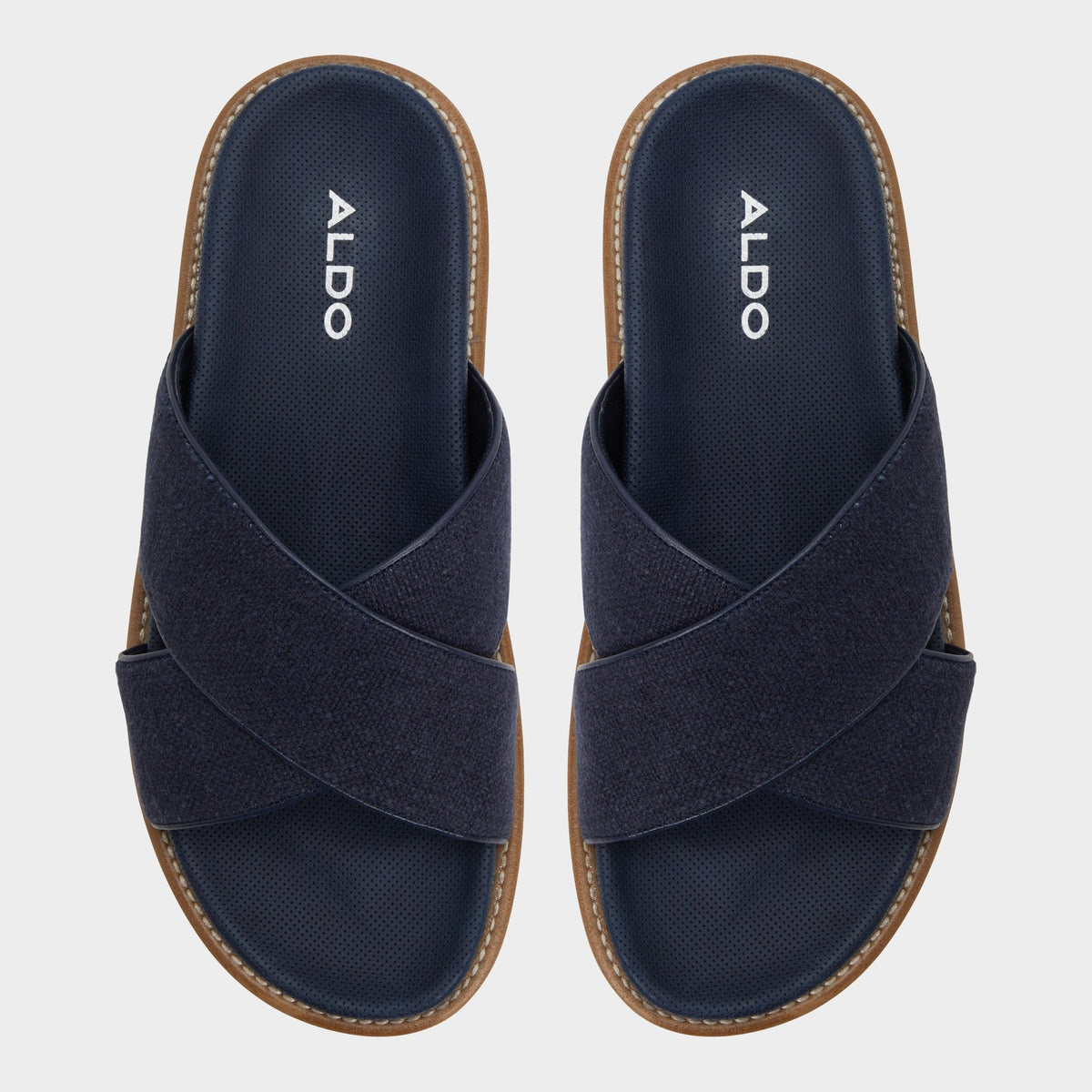 Marrin Navy Men's Slides - Slide sandal | Aldo