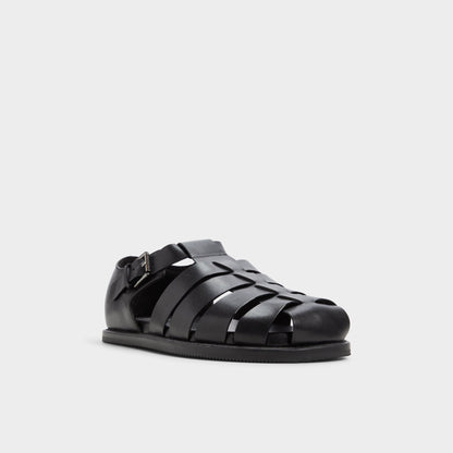 Wildhaven Black Men's Sandals & Slides - Flat sandal | Aldo