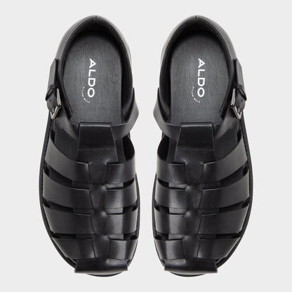 Wildhaven Black Men's Sandals & Slides - Flat sandal | Aldo