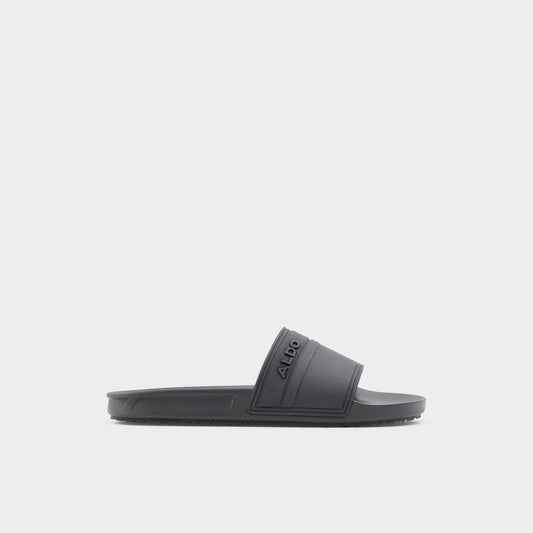 Dinmore Black Synthetic Rubber Men's Slides - Slide sandal | Aldo