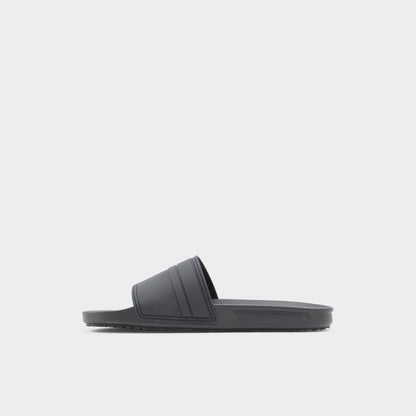 Dinmore Black Synthetic Rubber Men's Slides - Slide sandal | Aldo