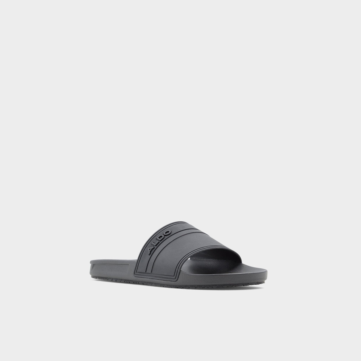 Dinmore Black Synthetic Rubber Men's Slides - Slide sandal | Aldo