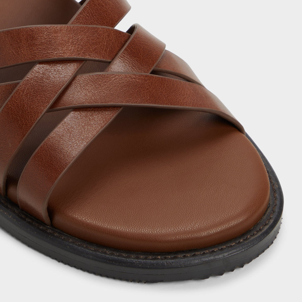 Haniff Cognac Men's Sandals & Slides - Strappy flat sandal | Aldo
