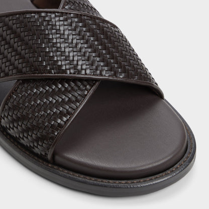 Tarik Dark Brown Men's Sandals & Slides - Slide sandal | Aldo