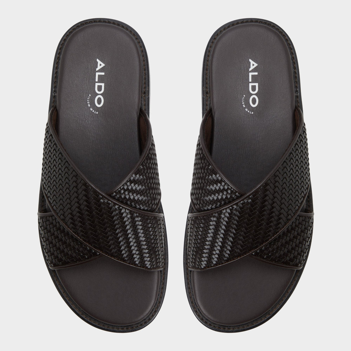 Tarik Dark Brown Men's Sandals & Slides - Slide sandal | Aldo