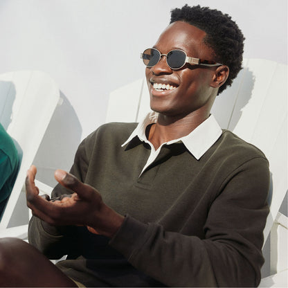 Sunniesclubx Gold Men's Round - Round sunglasses | Aldo