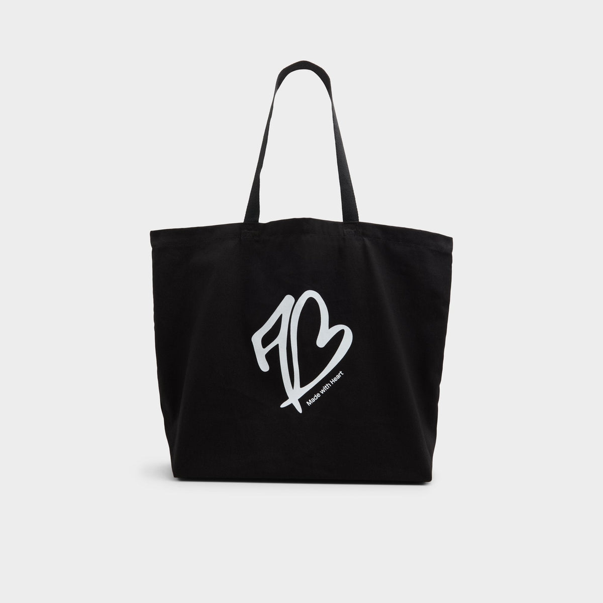 Made With Heart Tote Black/White Tote & Satchel bags - Tote bag | Aldo