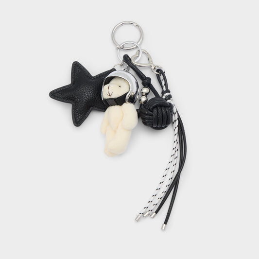 Astrobear in Black Silver Multi - Bag charm | Aldo