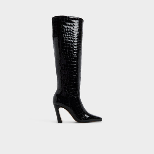 Vivienna in Black - Knee-high boot, Block heel | Aldo