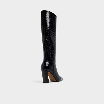 Vivienna in Black - Knee-high boot, Block heel | Aldo