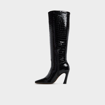 Vivienna in Black - Knee-high boot, Block heel | Aldo