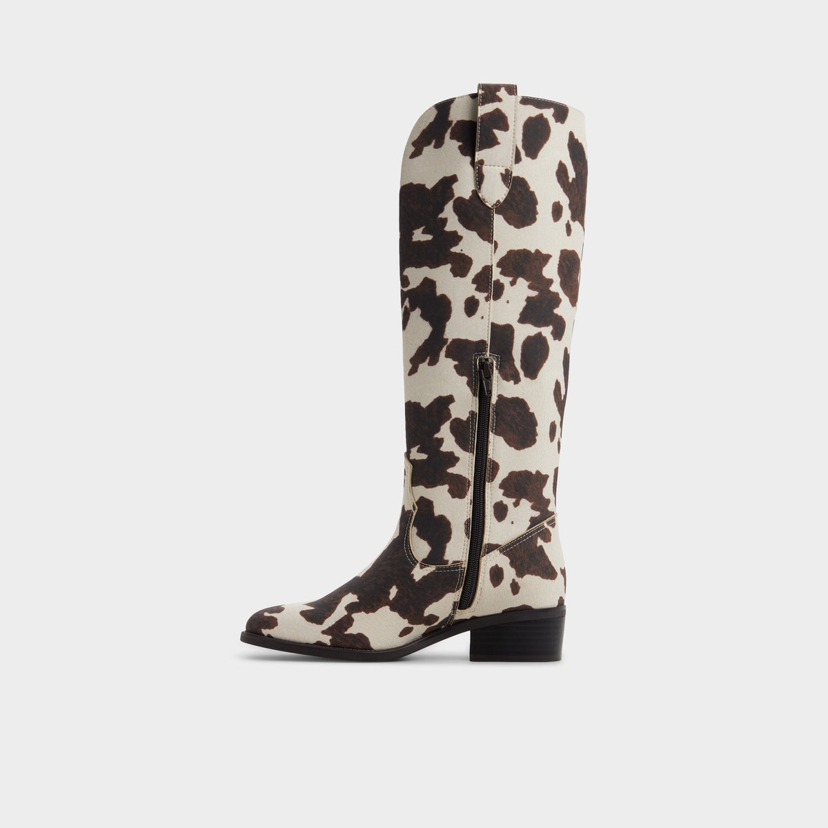 Kaydia in Open Brown 14179225 - Western knee-high boot, Block heel | Aldo