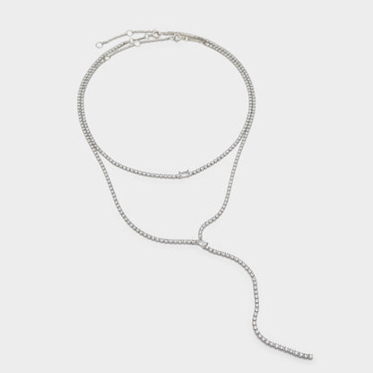 Alata Silver/Clear Multi Women's Cubic Zirconia - Necklace | Aldo