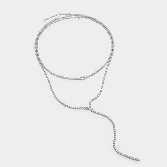 Alata Silver/Clear Multi Women's Cubic Zirconia - Necklace | Aldo