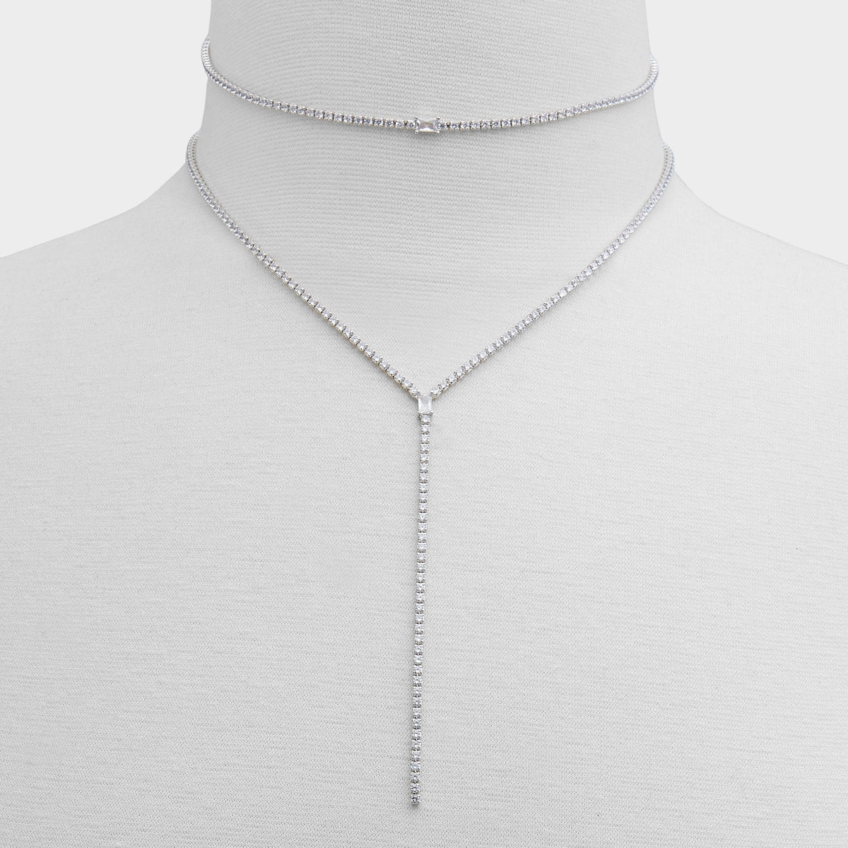 Alata Silver/Clear Multi Women's Cubic Zirconia - Necklace | Aldo